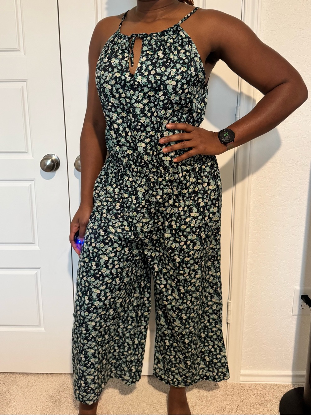 Floral Halter Neck Jumpsuit